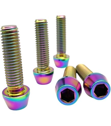 RISON śruby tytanowe M8 x 1,25 x 28 mm, śruby tytanowe Torx